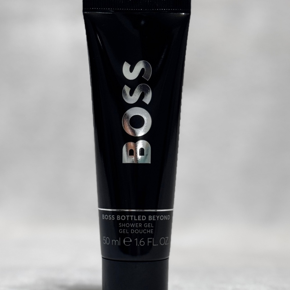 Boss Black Shower Gel Tube with Silver Logo